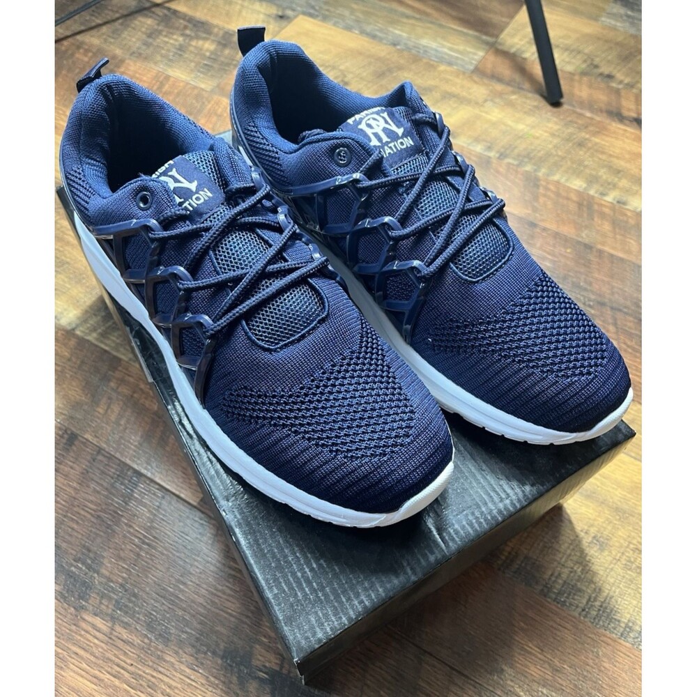 Parish Nation PN83056 Men’s Athletic Sneakers Navy Blue Size 7 New In Box